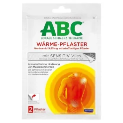 ABC Wärme-Pflaster sensitive-Vlies Hansaplast med, 2 St- Wärmepflaster