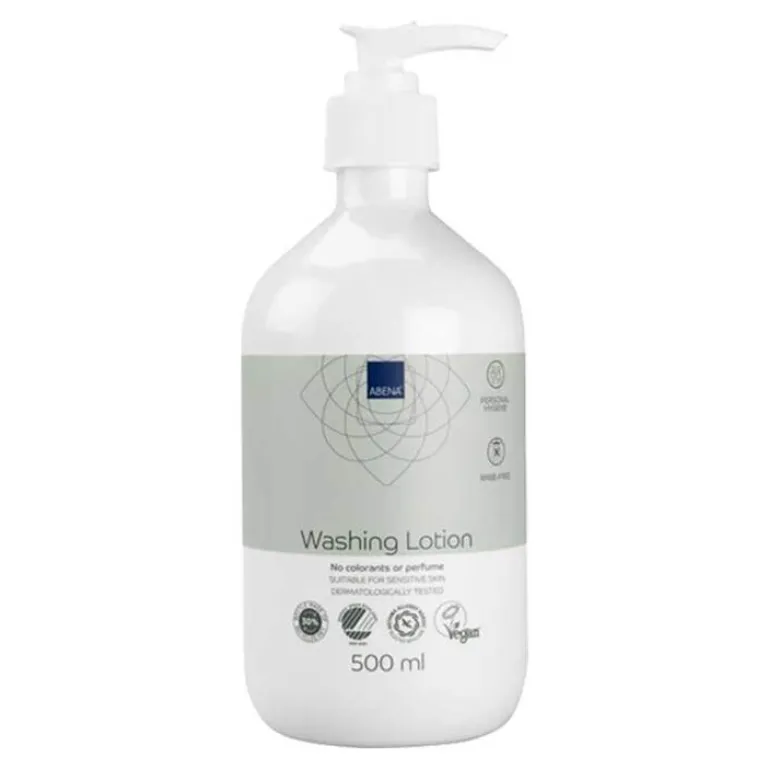 Abena Waschlotion ohne Parfüm washing Lotion, 500 ml- Duschen & Waschen