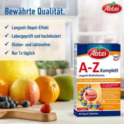 Abtei A-Z Komplett Tabletten, 40 St- Multivitamine