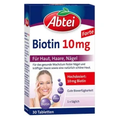 Biotin 10 mg Tabletten, 30 St^Abtei New