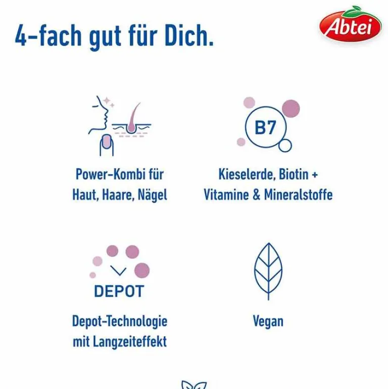 Vitamin B7 (Biotin)|Kieselerde-Abtei Kieselerde Biotin Plus Tabletten, 42 St