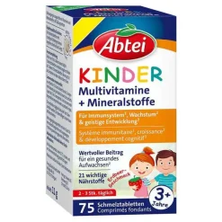 Multivitamine-Abtei Kinder Multivitamin + Mineralst.DACH Schmelztab., 75 St
