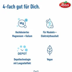 Kalium|Magnesium-Abtei Magnesium 400 + Kalium Tabletten, 30 St