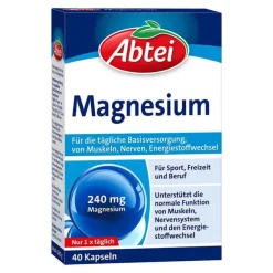 Abtei Magnesium 240 mg Kapseln Titandioxidfrei de / AT, 40 St- Magnesium