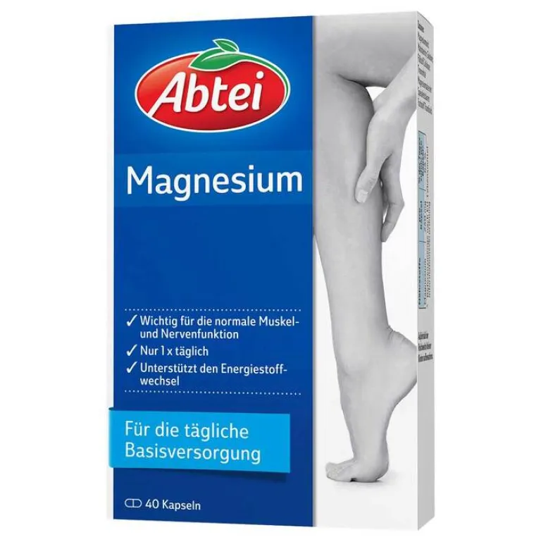 Abtei Magnesium Kapseln, 40 St- Muskulatur|Magnesium