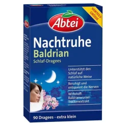 Abtei Baldrian|Beruhigungsmittel-Nachtruhe Baldrian Schlaf-Dragees, 90 St