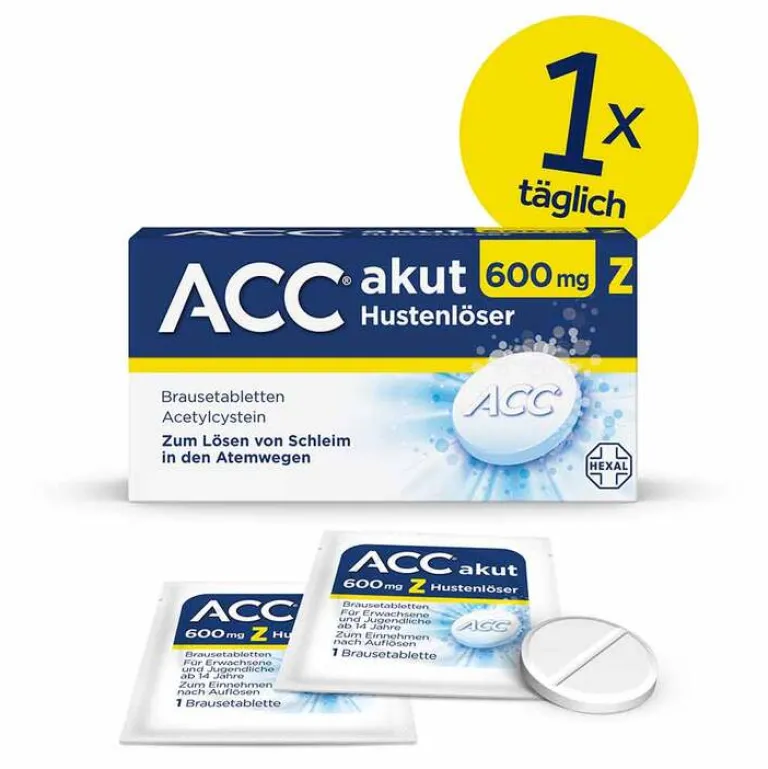 ACC akut 600 mg Z Hustenlöser, Brausetabletten, 10 St- Hustenlöser