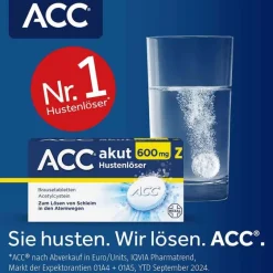 ACC akut 600 mg Z Hustenlöser, Brausetabletten, 10 St- Hustenlöser