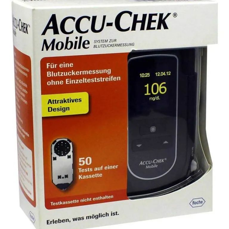 Accu Chek Mobile Set mg / dl III, 1 St- Blutzuckermessgerät