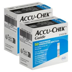 Accu Chek Teststreifen-Accu-Chek Guide Teststreifen , 2x50 St