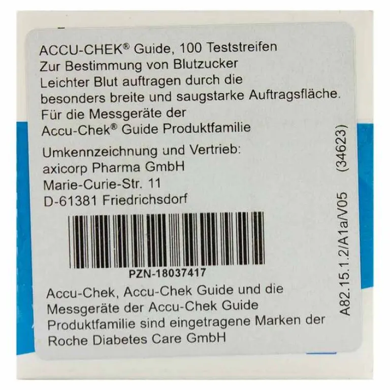 Accu Chek Teststreifen-Accu-Chek Guide Teststreifen, 100 St