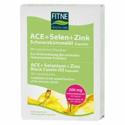Fitne Zink|Selen-ACE + Schwarzkümmelöl Kapseln, 60 St