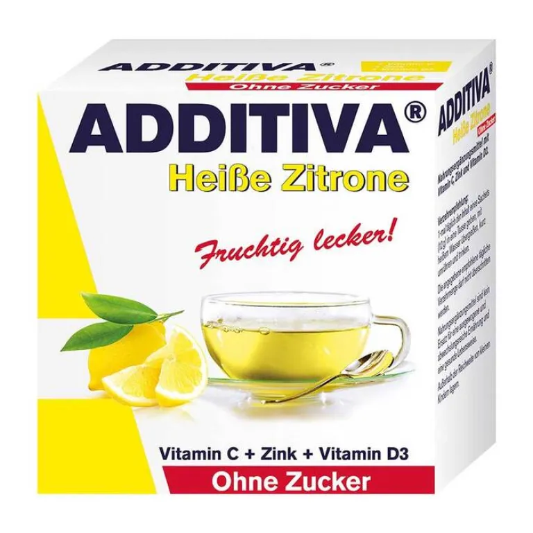 heiße Zitrone ohne Zucker Sachets, 100 g^Additiva New