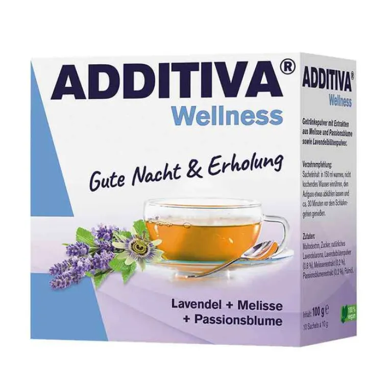 Wellness Gute Nacht & Erholung Pulver, 10X10 g^Additiva Sale