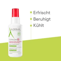 A-Derma Psoriasis Pflegemittel|Neurodermitis Basispflege-Cutalgan erfrischendes Spray, 100 ml