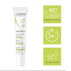 A-Derma Dermalibour + Cica Lippenbalsam, 15 ml- Lippenpflege