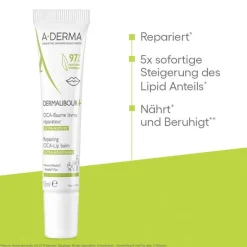 A-Derma Dermalibour + Cica Lippenbalsam, 15 ml- Lippenpflege