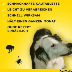 Adtab Flöhe, Zecken & Co.-™ Kautabletten für große Hunde 450 mg 11 bis 22 kg, 3 St