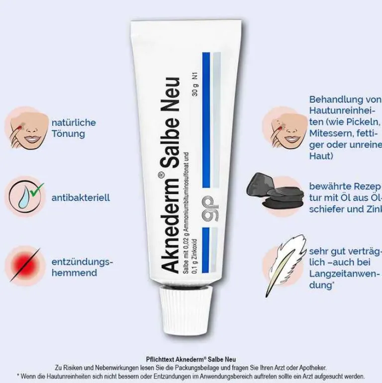Aknederm Salbe Neu, 30 g- Akne-Creme