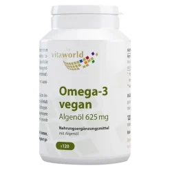 Vitaworld Algenöl 625 mg Omega-3 vegan Kapseln, 120 St- Algenöl