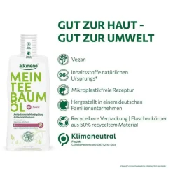 Alkmene Mein Teebaumöl antibakterielle Mundspülung, 500 ml- Mundspülung