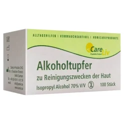 CareLiv Alkoholtupfer 3x6cm steril 100 st., 100 St- Alkoholpads|Zubehör