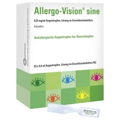 Allergo-Vision Augentropfen Allergie-® sine Augentropfen im Einzeldosenbehältnis, 20X0.4 ml
