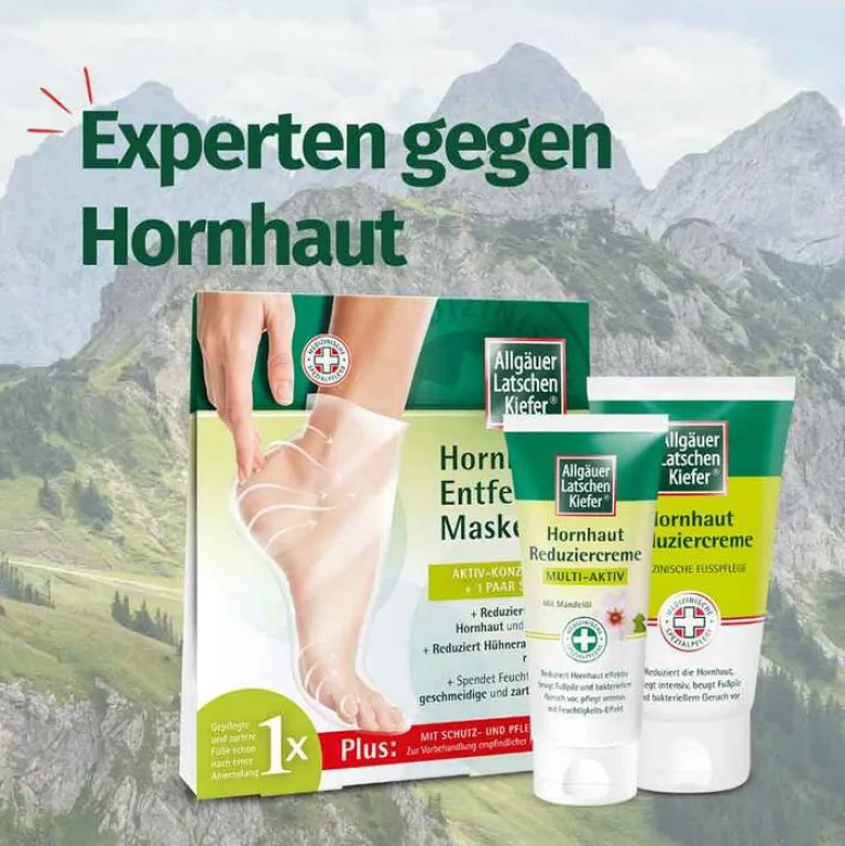 Allgäuer Latschenkiefer Hornhaut|Fußpflegeprodukte-Hornhaut Entferner Maske plus, 1 P