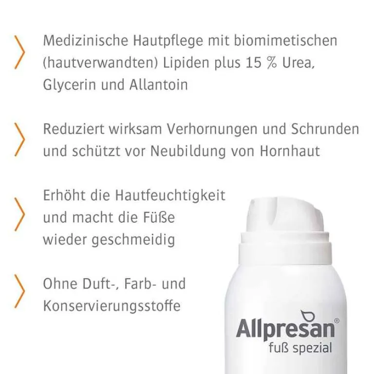 Allpresan Fuß spezial Original Schaum-Creme Hornhaut und Schrunden Nr.4, 125 ml- Hornhaut