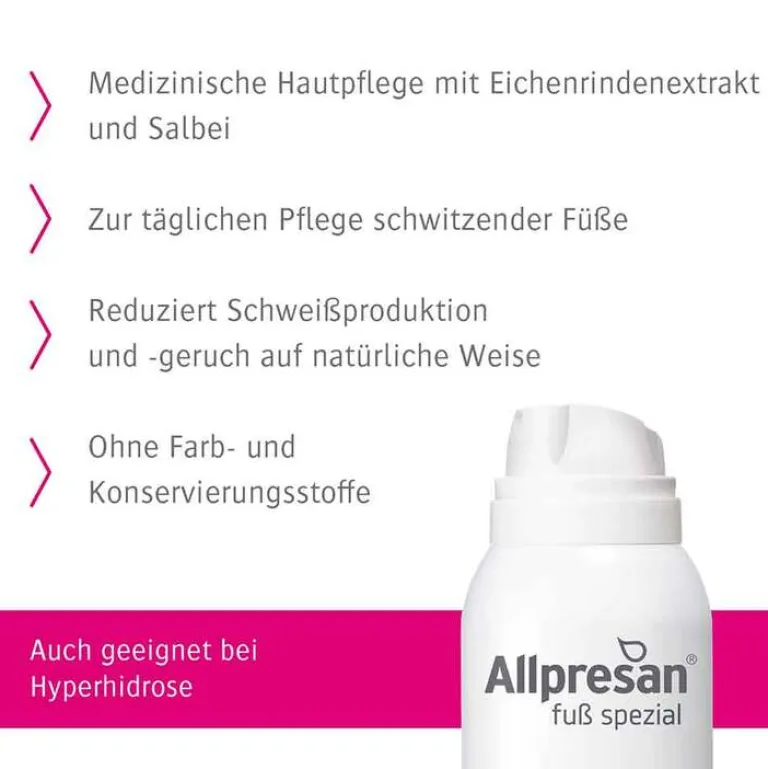Allpresan Antitranspirant & Deo-Fuß spezial schwitzende Füße Nr.5, 125 ml