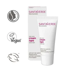 Santaverde Aloe Vera creme light ohne Duft, 30 ml- Gesichtspflege