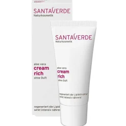Aloe Vera Creme rich ohne Duft, 30 ml^Santaverde Best
