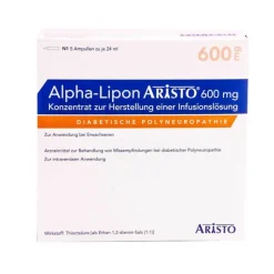 Alpha Lipon 600 mg Konzentrat zur Herstellung einer Infusionslösung, 5X24 ml^Aristo Discount