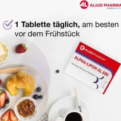 Aliud Pharma ALPHA-LIPON AL 600 Filmtabletten, 60 St- Medikamente|Alpha Liponsäure