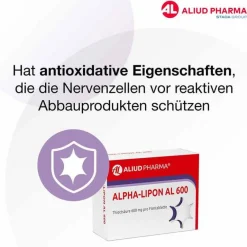Aliud Pharma ALPHA-LIPON AL 600 Filmtabletten, 100 St- Medikamente|Alpha Liponsäure