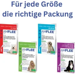 Amflee Flöhe, Zecken & Co.-268 mg Spot-On für große Hunde, 3 St