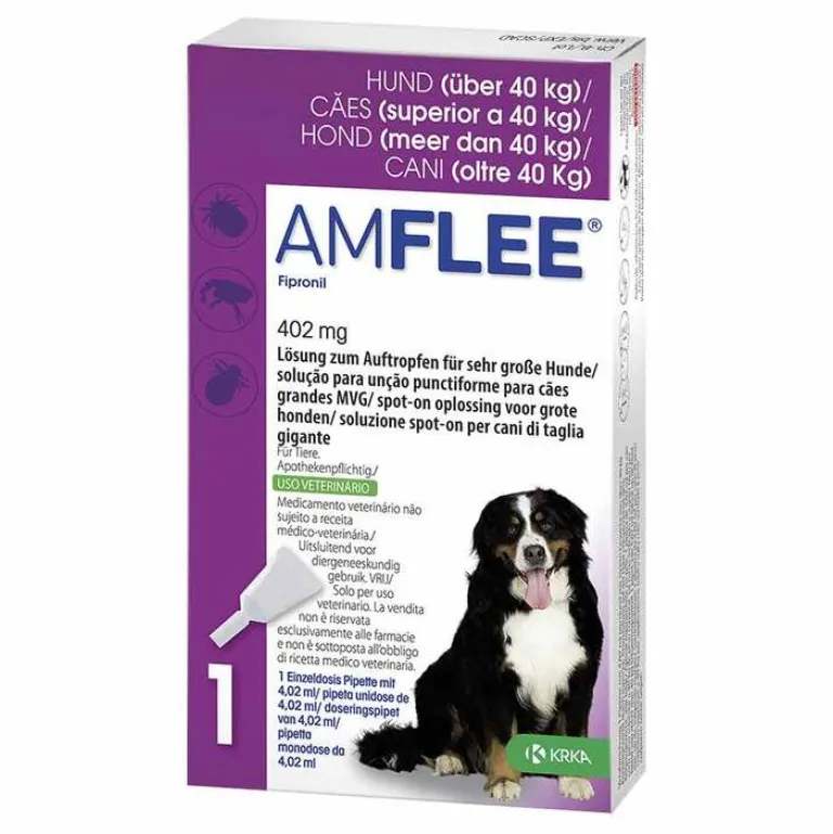 Amflee Flöhe, Zecken & Co.-402 mg Spot-On für sehr große Hunde, 3 St
