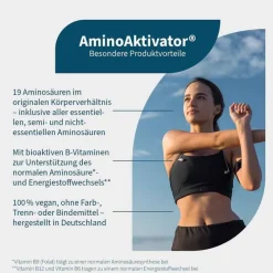Aminoaktivator Aminosäuren + Vit.B6 + B9 + B12 vegan Kps, 180 St^Natugena Outlet