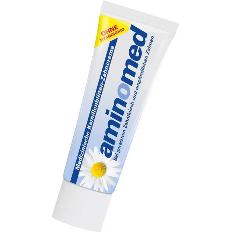 Kamillenblüten Zahncreme ohne Titandioxid, 15 ml^Aminomed Discount