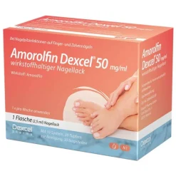 Dexcel Amorolfin ® 50 mg/ml wirkstoffhaltiger Nagellack, 2.5 ml- Nagelpilz Lack