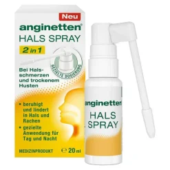Anginetten Halsspray 2in1 Erwachsene , 20 ml- Halsschmerztabletten