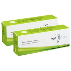 Apacare Zahncreme, 2x75 ml- Zahnpasta & Zahncreme