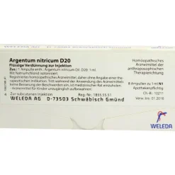 Weleda Argentum nitricum D 20 Ampullen, 8X1 ml- A