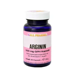 Arginin 500 mg GPH Kapseln, 60 St- Aminosäuren