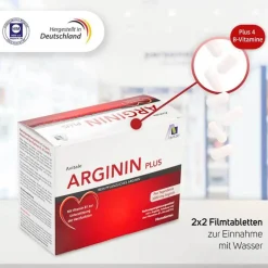 Avitale Vitamin B Komplex|Aminosäuren-Arginin plus Vitamin B1 + B6 + B12 + Folsäure Filmtabletten , 120 St