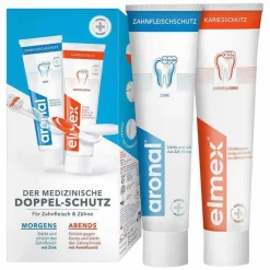/ Elmex Doppelschutz Zahnpasta, 2X75 ml^Aronal Outlet
