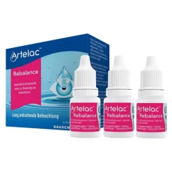 Artelac ® Rebalance Augentropfen für gereizte trockene Augen, 3X10 ml- Augentropfen Trockene Augen