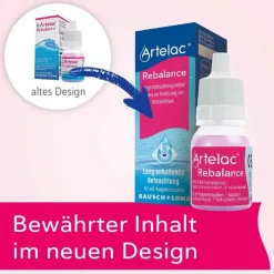 Artelac ® Rebalance Augentropfen für gereizte trockene Augen, 3X10 ml- Augentropfen Trockene Augen