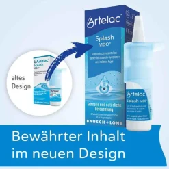 Artelac ® Splash MDO® Augentropfen für trockene brennende Augen, 2X15 ml- Augentropfen Trockene Augen