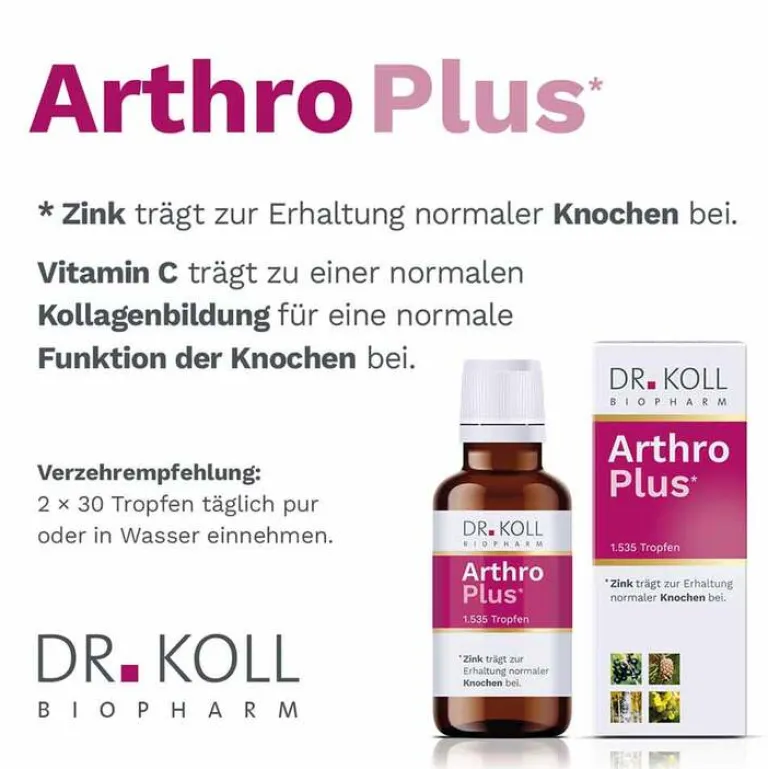 Arthro Plus Gemmo Komplex Weinrebe Zink, 50 ml^Dr. Koll Online